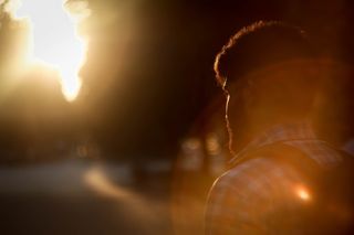 时髦，炫目，散步，公园，伙计，旅行，日落，伙计