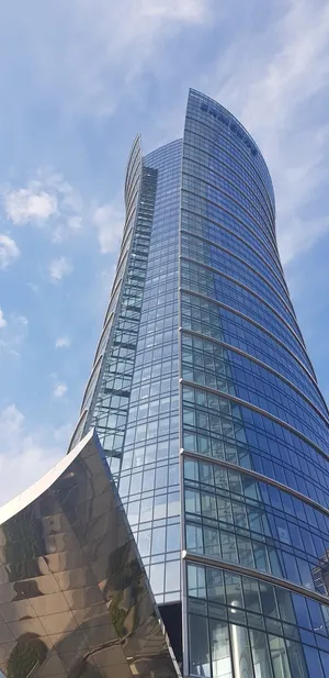 刮刀,云朵,华沙,尖塔,建筑,建筑外部,已建结构,办公楼外部 刮刀,云朵,华沙,尖塔,建筑,建筑外部,已建结构,办公楼外部