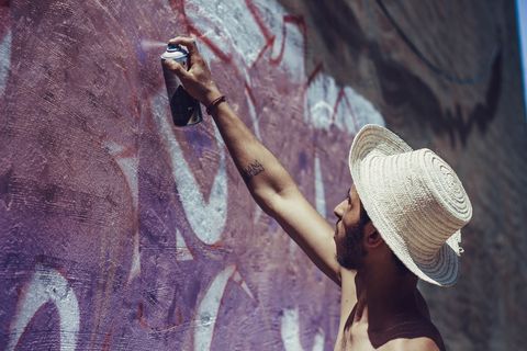 服装，服装，帽子，太阳帽，人，人，艺术，电话