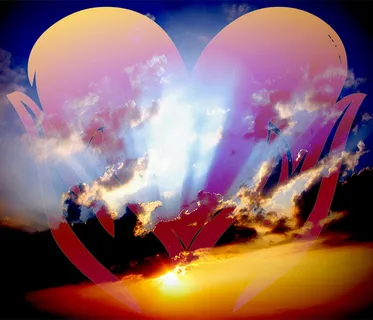 心，云，爱，象征，天空，形状，蓝色，浪漫