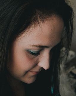 肖像、内容、美丽、情感、自信、年轻、女性、女孩