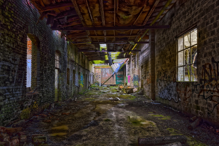 失落的地方，工厂，照片，大厅，气氛，废弃，建筑，腐烂