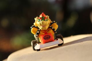 选择性, 焦点照片, 超级, mario bowser 玩具, bowser, 卡丁车, 玩具, 太阳