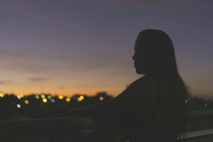 日落, 女孩, 太阳光, 光, 散景, 妇女, 拉丁, 尼康