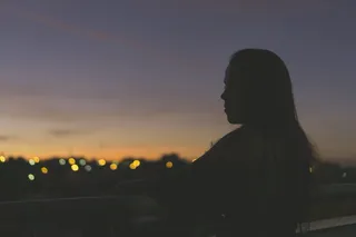 日落, 女孩, 太阳光, 光, 散景, 妇女, 拉丁, 尼康