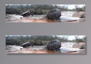 澳大利亚，吉吉甘努普，wa 6083，f.j.贝里保护区，全景，小溪，小溪，岩石