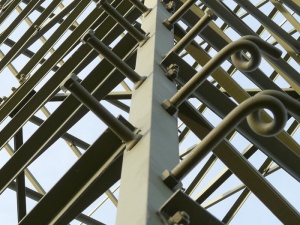 铁塔、电流、电、铁、塔、建筑、金属、螺钉