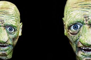 僵尸头剪贴画，万圣节，怪物，脸，眼睛，眼睛，季节