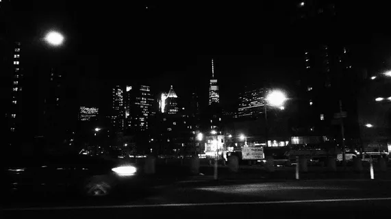 曼哈顿、纽约、美国、黑白、纽约、优步、驾驶、旅行