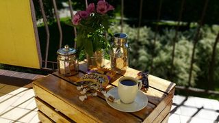 咖啡, 周末, 早餐, 书, 休息, 黎明, 假期, 提升