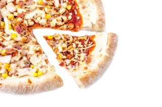 切片披萨，披萨，食物，意大利香肠，自制，家用，橄榄，意大利