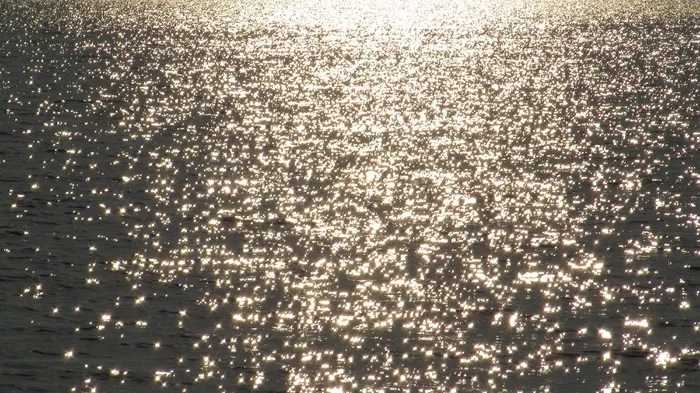 海洋，倒影，水，日落，全景，自然，宁静，没有人