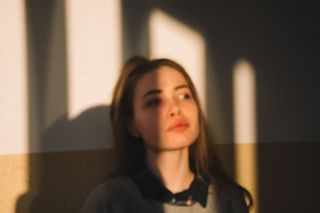 捷克，布拉格，阳光，窗户，阴影，太阳，女孩，日落