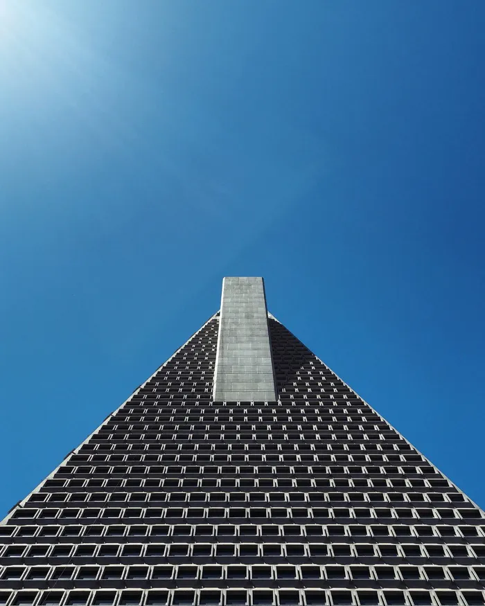旧金山, 美国, 泛美金字塔, 对称性, 建设, 天空, 架构, 泛美