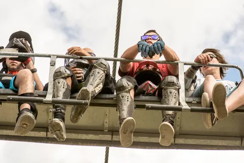 whistler，加拿大，轮椅升降机，头顶，透视，自行车，运动，男性