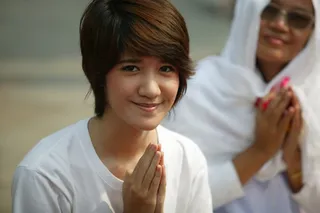 祈祷、佛教徒、佛教、泰国、人民、亚洲、wat、phra dhammakaya