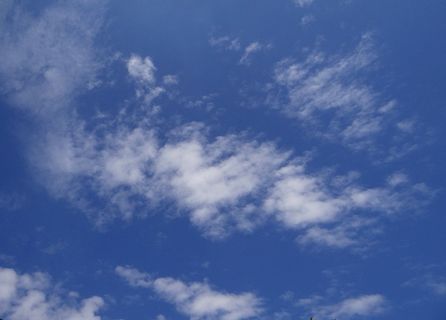 白色、云、蓝色、天空、蓬松、多云、大气、背景