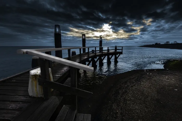 荷兰，乌德斯希尔德，特克斯尔岛港口，码头，特克斯尔，海鸥，秋天，大海