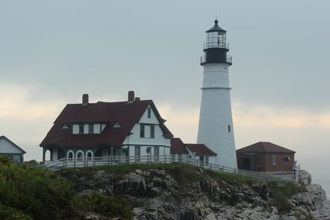 灯塔，建筑，房子，天空，户外，建筑，塔，旧的