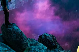 人，站立，岩石，自然，人，人，悬崖，山峰