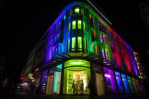 混凝土, 建设, 什锦, 灯, 夜间时间, 领导, 照明, 夜