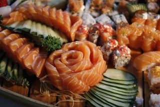 食物，膳食，菜肴，拼盘，汉堡，橙子，中国菜，健康食品