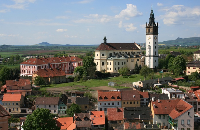 litomerice，捷克*，城市，教堂，景观，建筑，建筑，欧洲