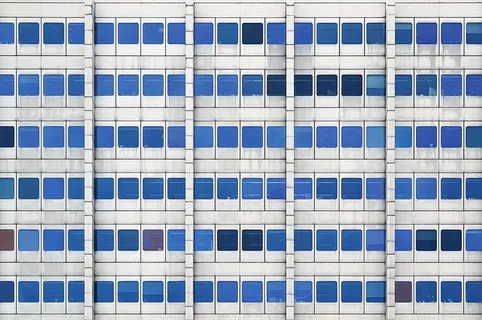 白色、蓝色、彩色图表、窗口、图案、建筑、建筑、网格
