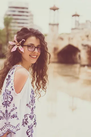 西班牙皇家桥、瓦伦西亚、布里奇、水、反射、女孩、巴伦西亚