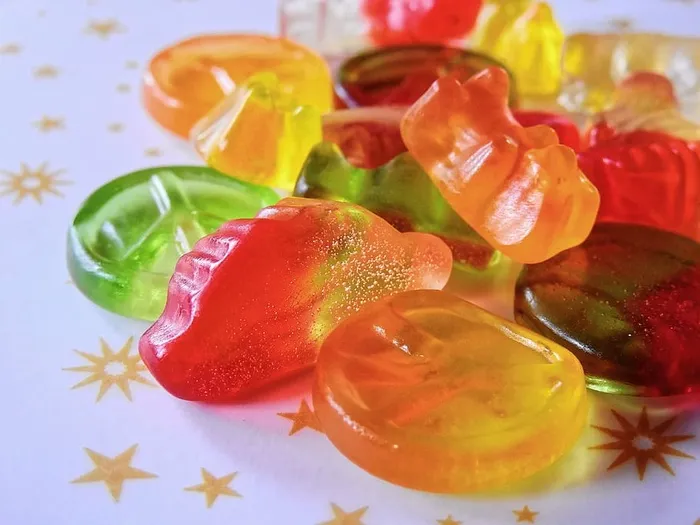 gummibärchen、糖果、小口、美味、五颜六色、甜味、果冻、糖