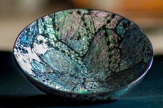 贝壳、碗、斐济、工艺、特写、反射、球体、无人