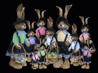 复活节兔子，兔子，兔子，复活节，兔子，贺卡，复活节贺卡，明信片，循环