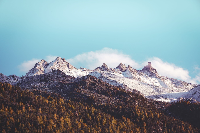 寒冷，雪，风景，自然，冒险，高山，阿尔卑斯山，蓝天
