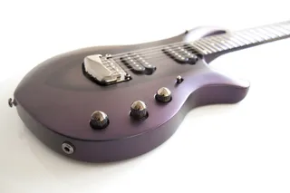 紫色，黑色，电动，吉他，电动吉他，厄尼球，庄严，音乐