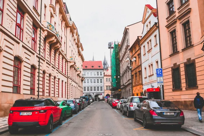 捷克，布拉格，最小，建筑，建筑，结构，城市景观，透视