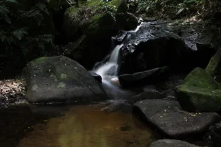 慢速落水，慢动作，摄影技术，瀑布，自然，岩石，水，岩石-物体