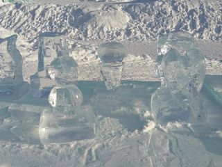 诺兰，冰雕，艺术，冬天，雪，冰，白色，冰冻