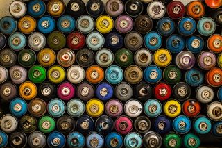 什锦罐头, 什锦, 喷雾瓶很多, 颜色, 颜色, 油漆, 艺术, 罐头