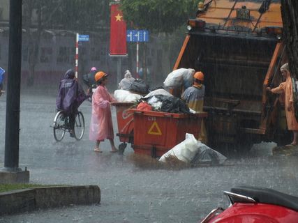 雨，工作，男人，悲伤，手，困难，坏，工作