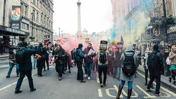 伦敦，英国，颜色，颜色，烟雾，英国，英国，*