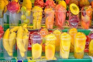 当地市场上的食物