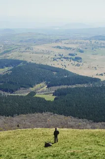法国、orcines、puy deôme、乡村、自然、徒步旅行、景观、徒步旅行者