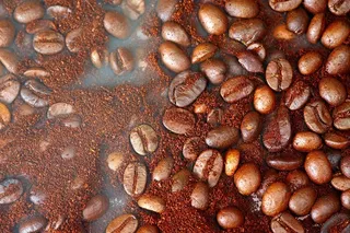 豆、背景、宏、图案、食物、饮料、深色、摄影