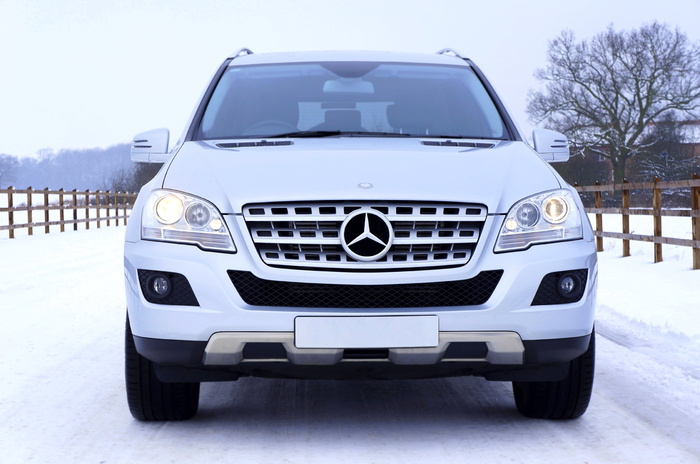 汽车，汽车，汽车，豪华，梅赛德斯-奔驰，道路，雪，SUV