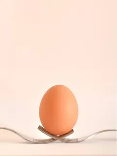 棕色,鸡蛋,两个,银叉子,食物,叉子,蛋黄,蛋壳 棕色,鸡蛋,两个,银叉子,食物,叉子,蛋黄,蛋壳