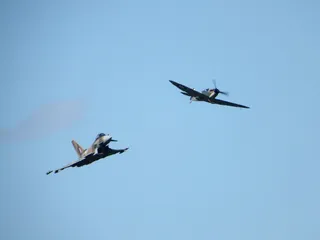 台风，喷火，欧洲战斗机，空中展示，展示，飞机，航展，空军