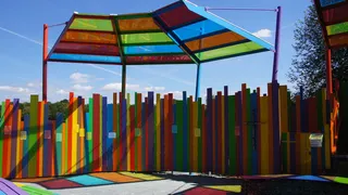 国家花园秀, 拜罗伊特, 2016, 休息, 多色, 架构, 建筑结构, 建筑外观