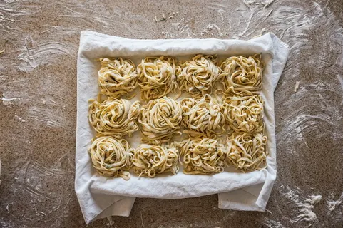 意大利面、新鲜、自制、厨房、家庭、房子、面粉、烘焙