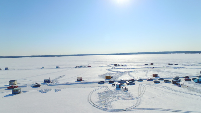 加拿大，布朗斯堡查塔姆，自然，低温，冬天，天空，交通，风景-自然