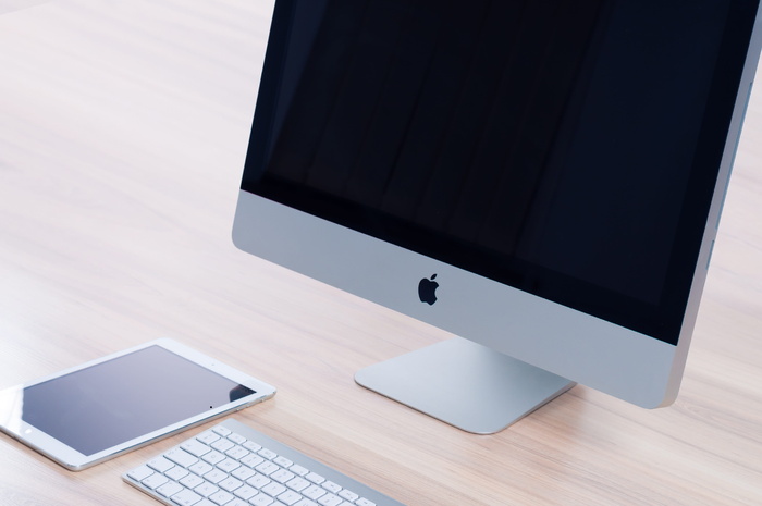 mac、台式机、电脑、平板电脑、ipad、键盘、商务、办公室